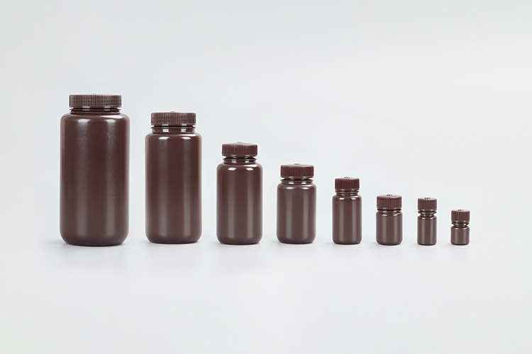 HDPE 브라운 시약 병